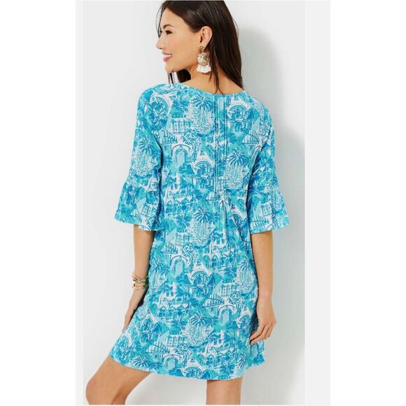 Lilly Pulitzer Krysta Dress Sunny State Of Mind $178 Size XL - Picture 8 of 9
